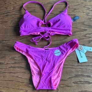 Hurley Vibrant Pink Bikini Set